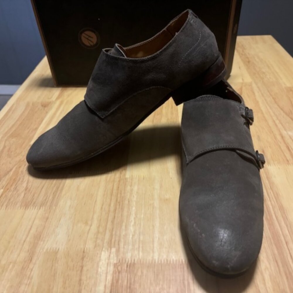 H by Hudson Men's Taupe Leather Shoes - Size 9 | Stylish & Comfortable |